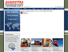 Tablet Screenshot of bandstra.com